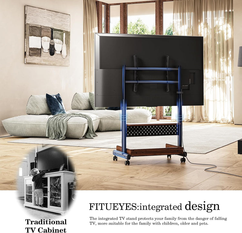 TV Floor Stand on Wheels for 40-85" Screens