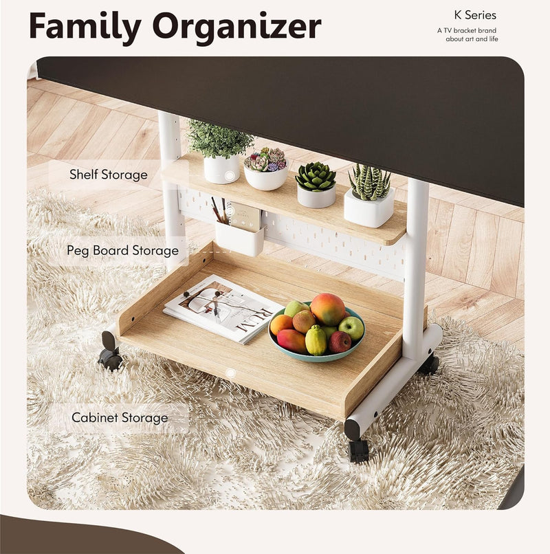 TV Floor Stand on Wheels for 40-85" Screens