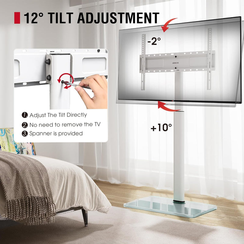 TV Floor Stand Tall for 43 to 75