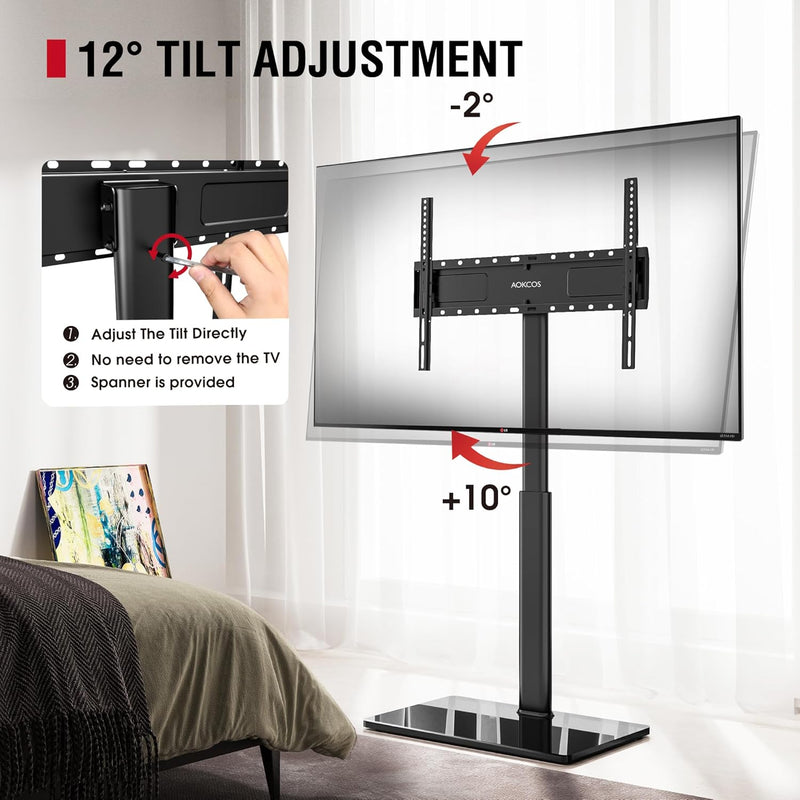 TV Floor Stand Tall for 43 to 75