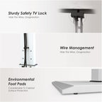 TV Floor Stand with Iron Base for 27-65