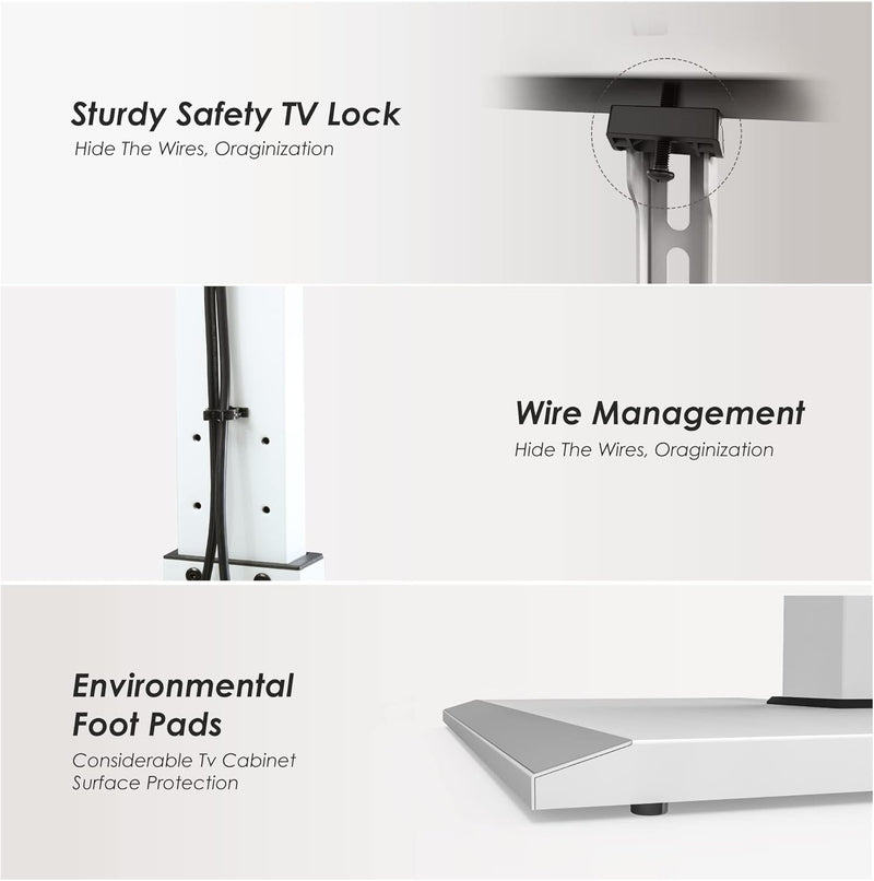 TV Floor Stand with Iron Base for 27-65