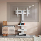 TV Floor Stand with Iron Base for 32-75