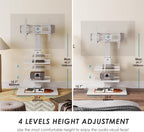 TV Floor Stand with Iron Base for 32-75