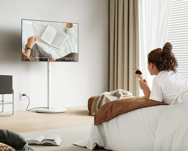 TV Floor Stand with Wheels for 32-65 Inch