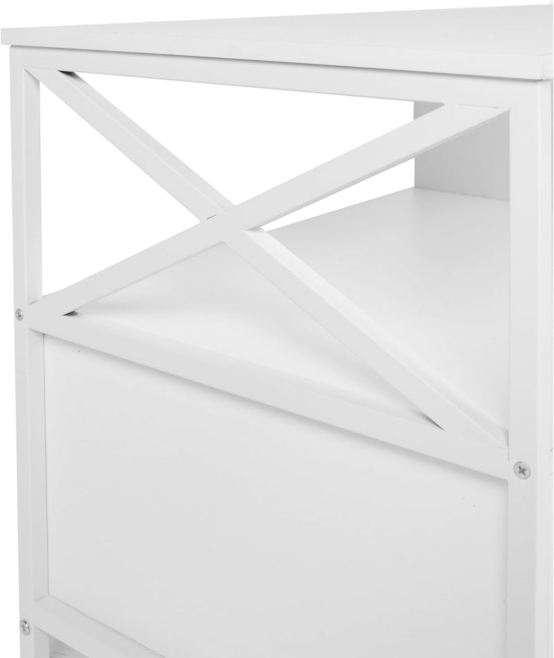 TV Lowboard with 2 Compartments Drawers Fits Up