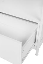 TV Lowboard with 2 Compartments Drawers Fits Up