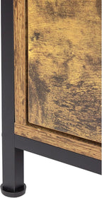 TV Lowboard with 2 Compartments Drawers Fits Up