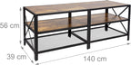 TV Lowboard with 4 Shelves