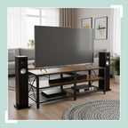 TV Lowboard with 4 Shelves