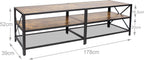 TV Lowboard with 4 Shelves