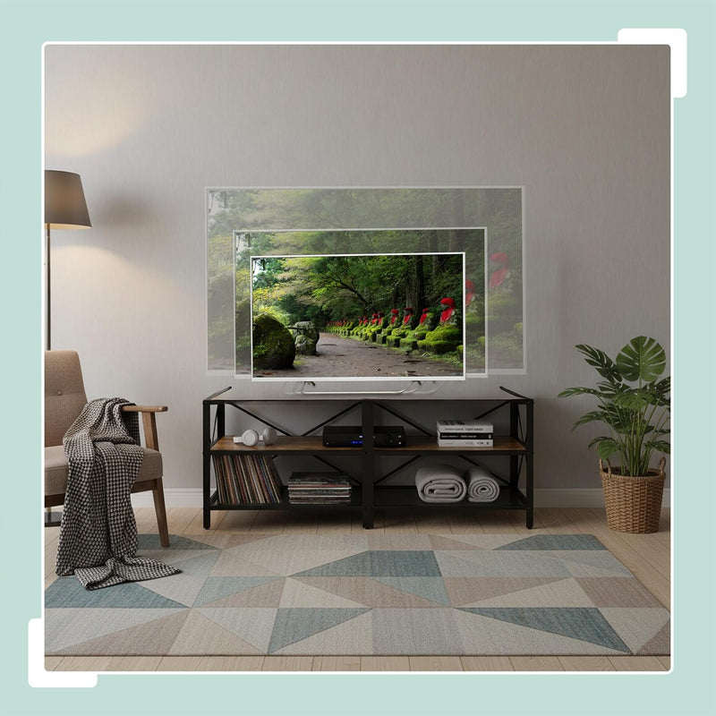TV Lowboard with 4 Shelves