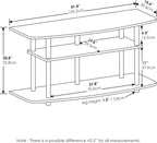 TV Stand 3-Tier Entertainment Centre Console for Up