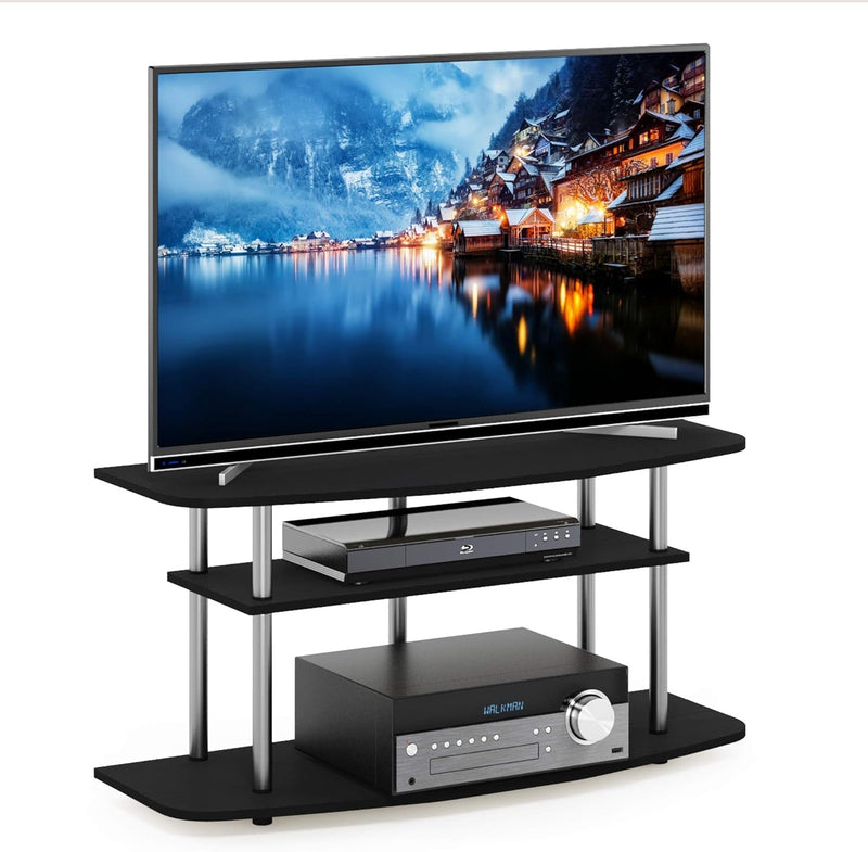TV Stand 3-Tier Entertainment Centre Console for Up