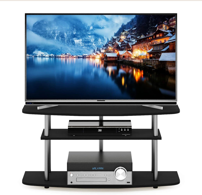 TV Stand 3-Tier Entertainment Centre Console for Up