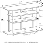 TV Stand 3-Tier Entertainment Centre Console for Up