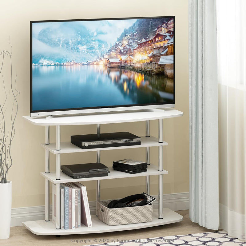 TV Stand 3-Tier Entertainment Centre Console for Up