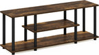 TV Stand 3-Tier Entertainment Centre with Open Shelves