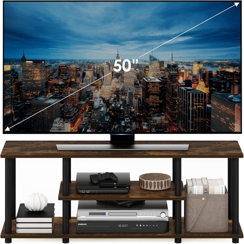 TV Stand 3-Tier Entertainment Centre with Open Shelves