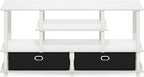 TV Stand 4-Tier Entertainment Centre Console for Up