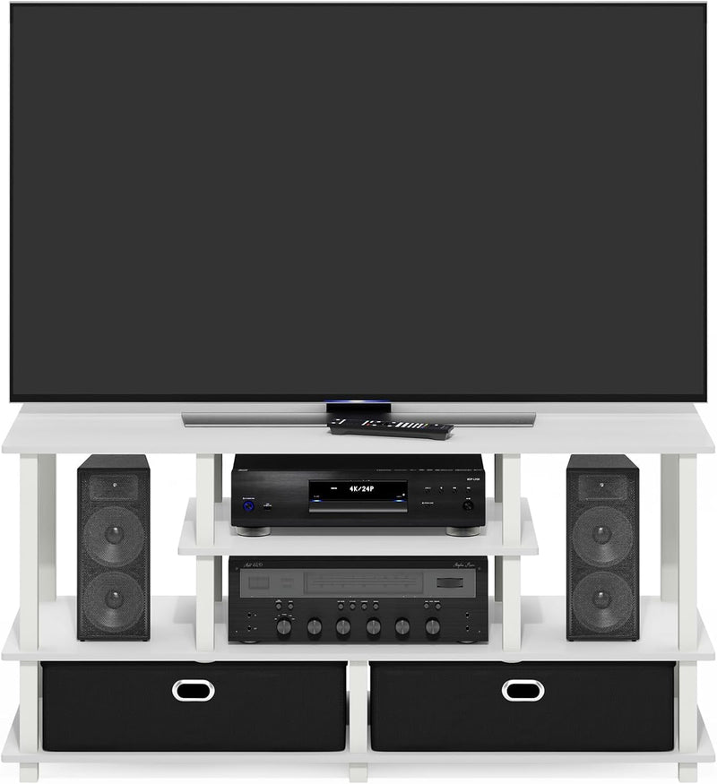 TV Stand 4-Tier Entertainment Centre Console for Up