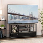 TV Stand 4-Tier Entertainment Centre Console for Up