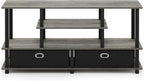 TV Stand 4-Tier Entertainment Centre Console for Up