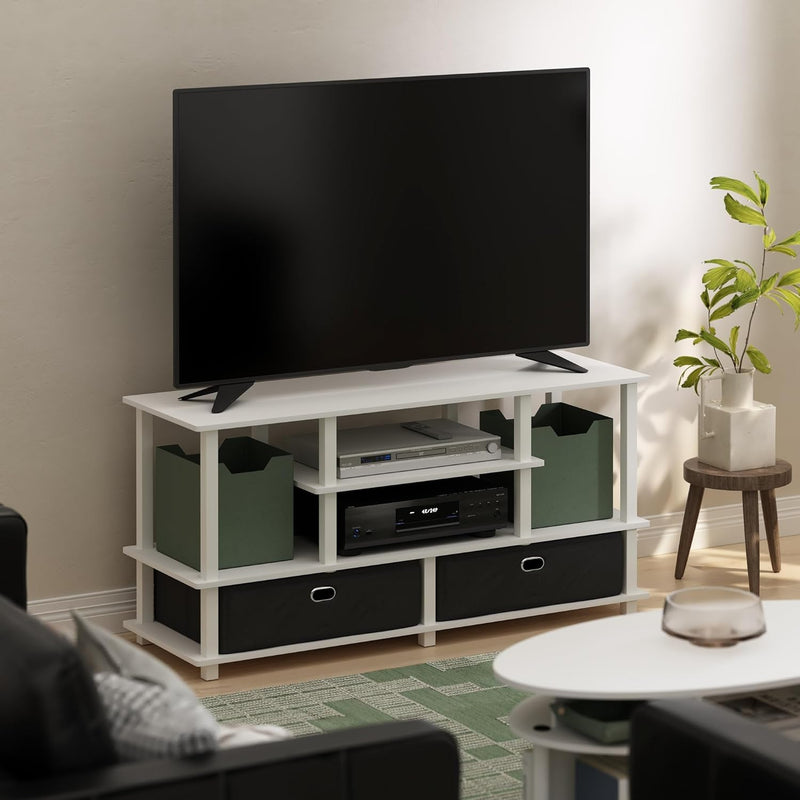 TV Stand 4-Tier Entertainment Centre Console for Up