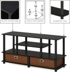 TV Stand 4-Tier Entertainment Centre Console for Up