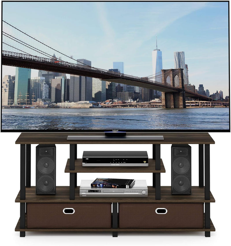 TV Stand 4-Tier Entertainment Centre Console for Up