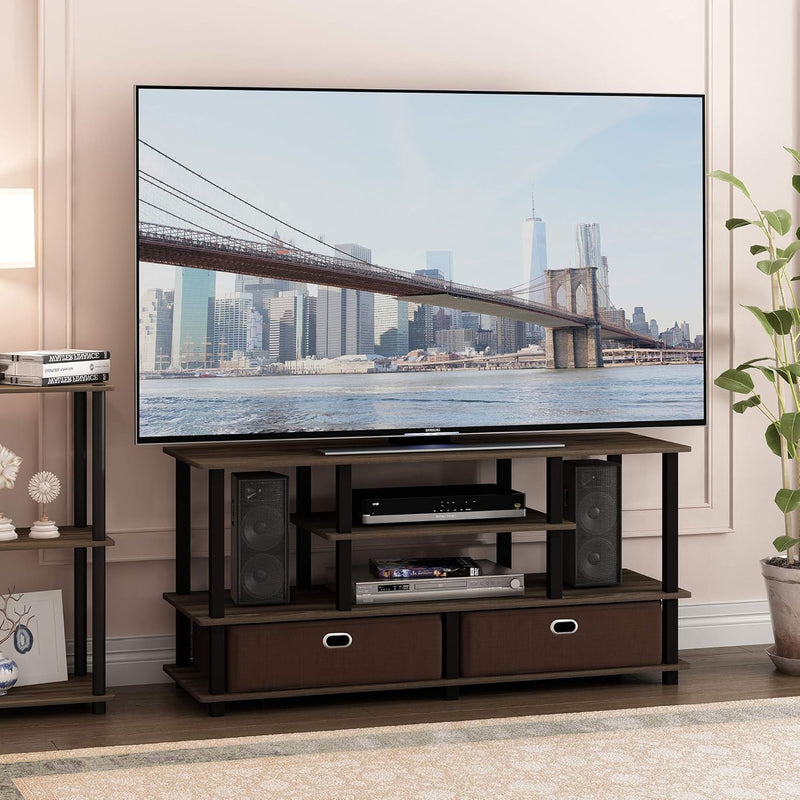 TV Stand 4-Tier Entertainment Centre Console for Up