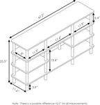 TV Stand 4-Tier Multipurpose Wide Shelf Entertainment Centre