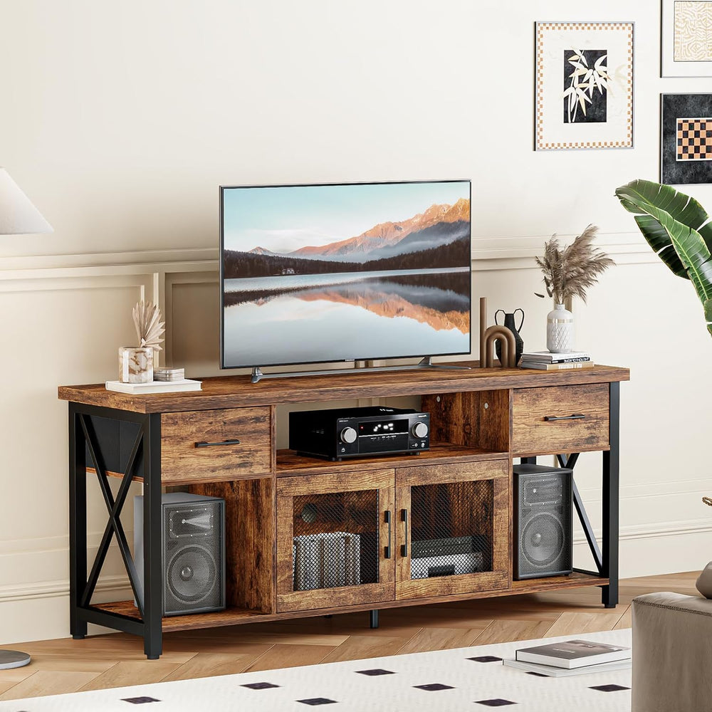 TV Stand Cabinet 140CM Wooden Unit with 2