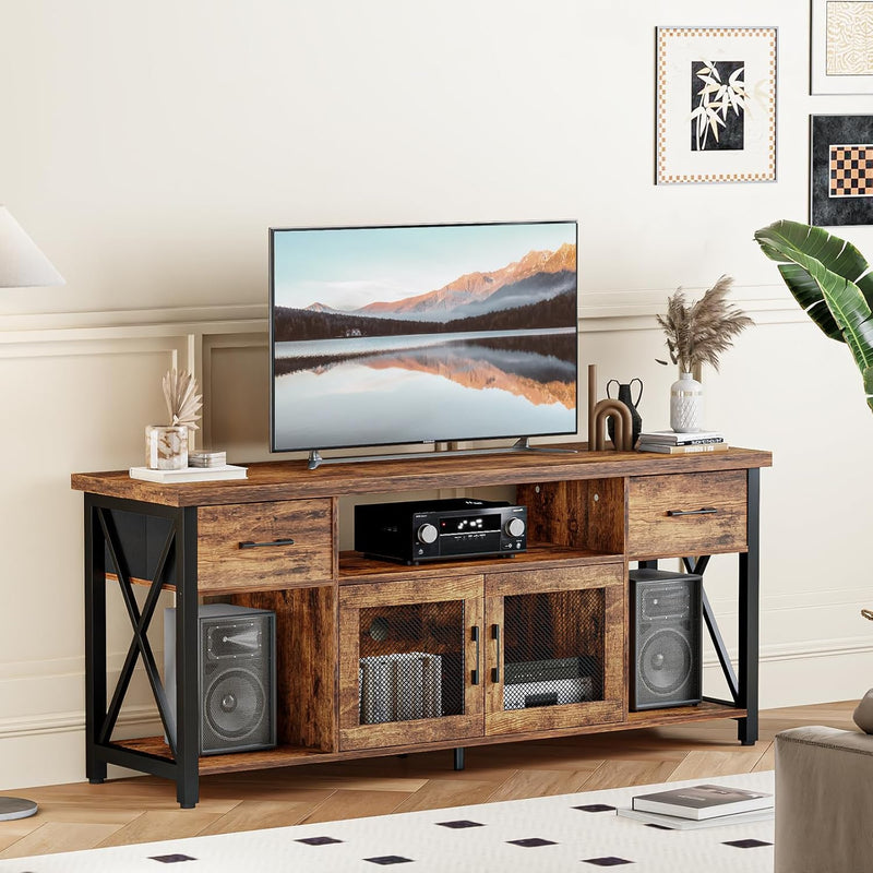 TV Stand Cabinet 140CM Wooden Unit with 2
