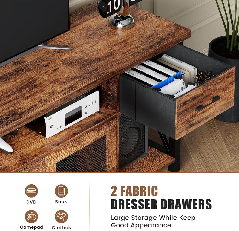 TV Stand Cabinet 140CM Wooden Unit with 2