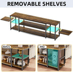 TV Stand Cabinet 3 Tier Wooden