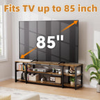 TV Stand Cabinet 3 Tier Wooden