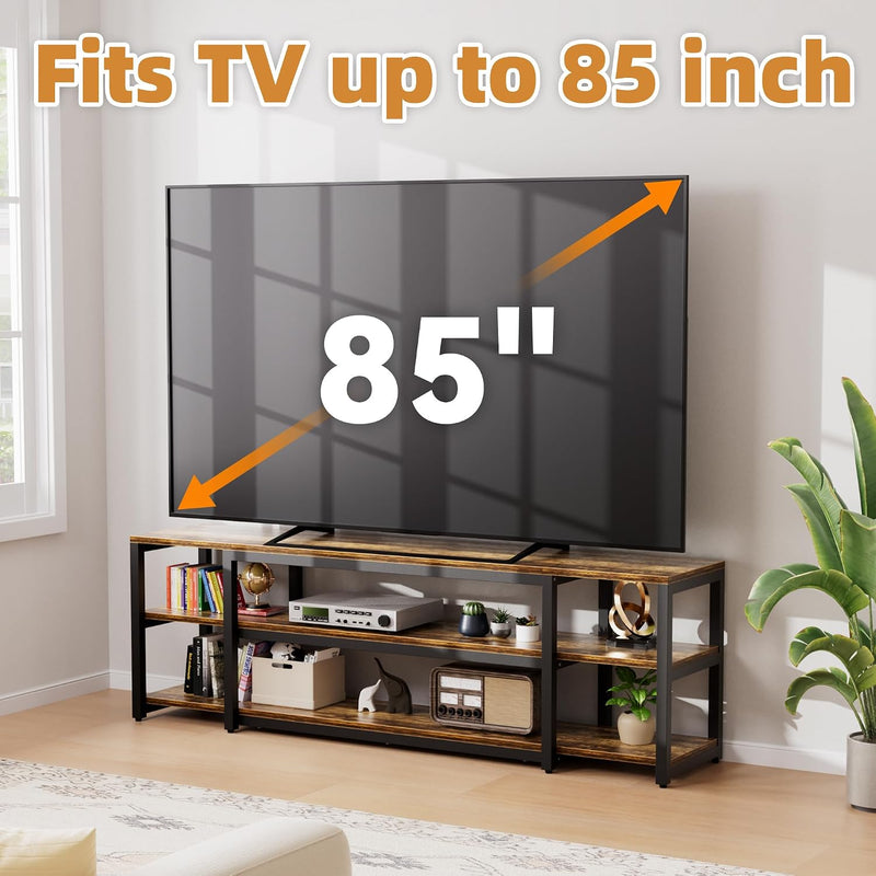TV Stand Cabinet 3 Tier Wooden