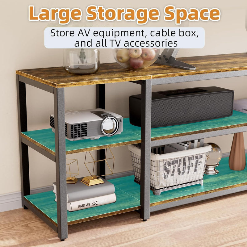 TV Stand Cabinet 3 Tier Wooden