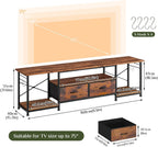 TV Stand Cabinet for Up to 70 Inch