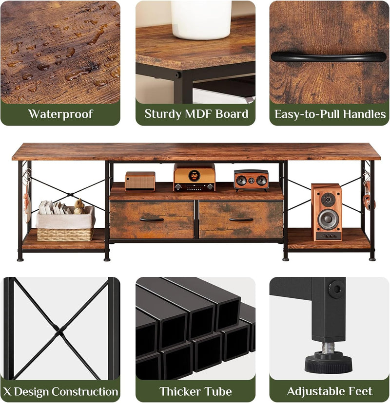 TV Stand Cabinet for Up to 70 Inch