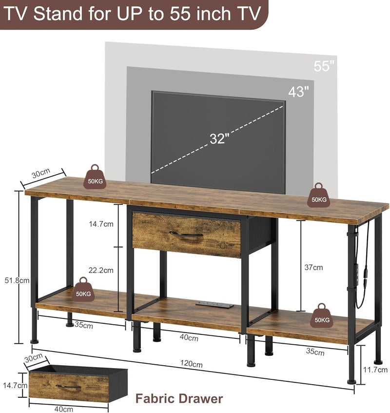 TV Stand Cabinet LED for 55