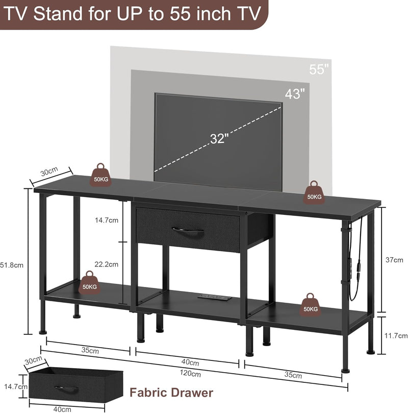 TV Stand Cabinet LED for 55