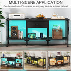 TV Stand Cabinet LED for 55