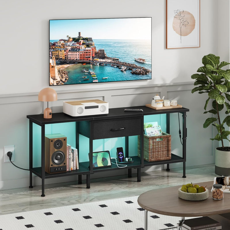 TV Stand Cabinet LED for 55