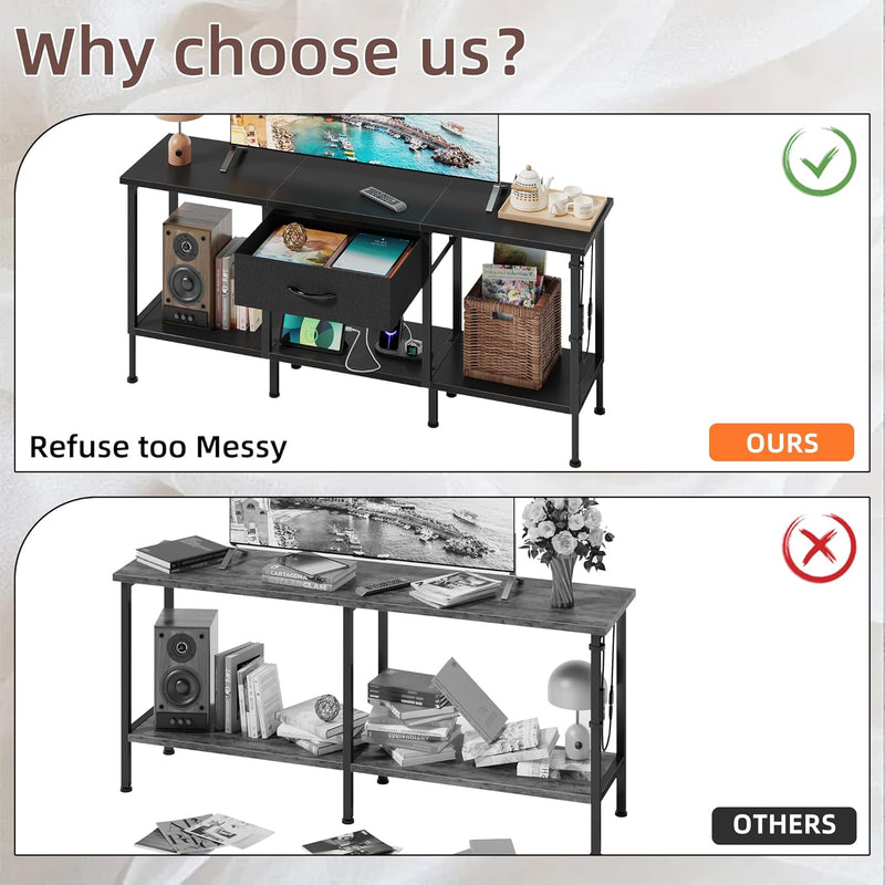TV Stand Cabinet LED for 55