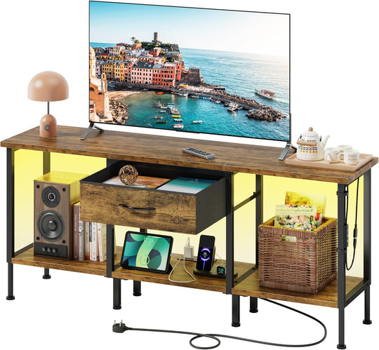 TV Stand Cabinet LED for 55