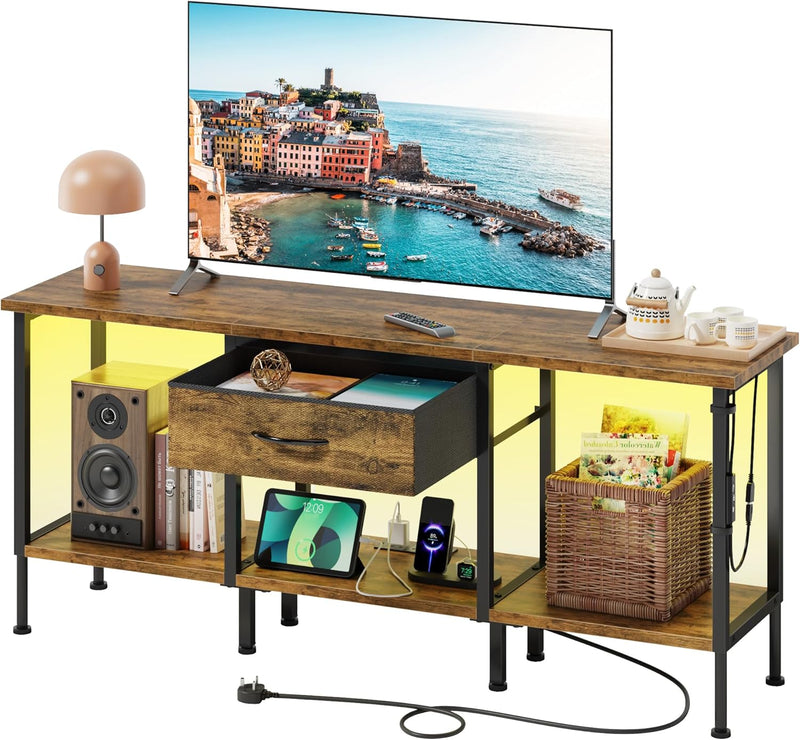 TV Stand Cabinet LED for 55