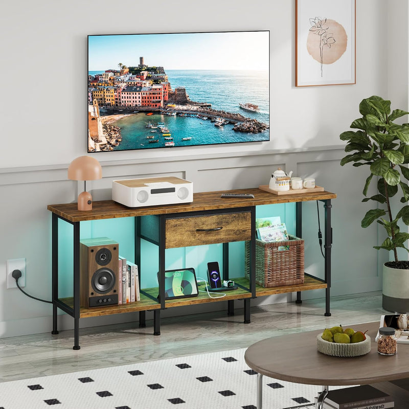 TV Stand Cabinet LED for 55