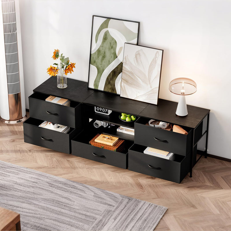 TV Stand Cabinet Unit Console Table with 5